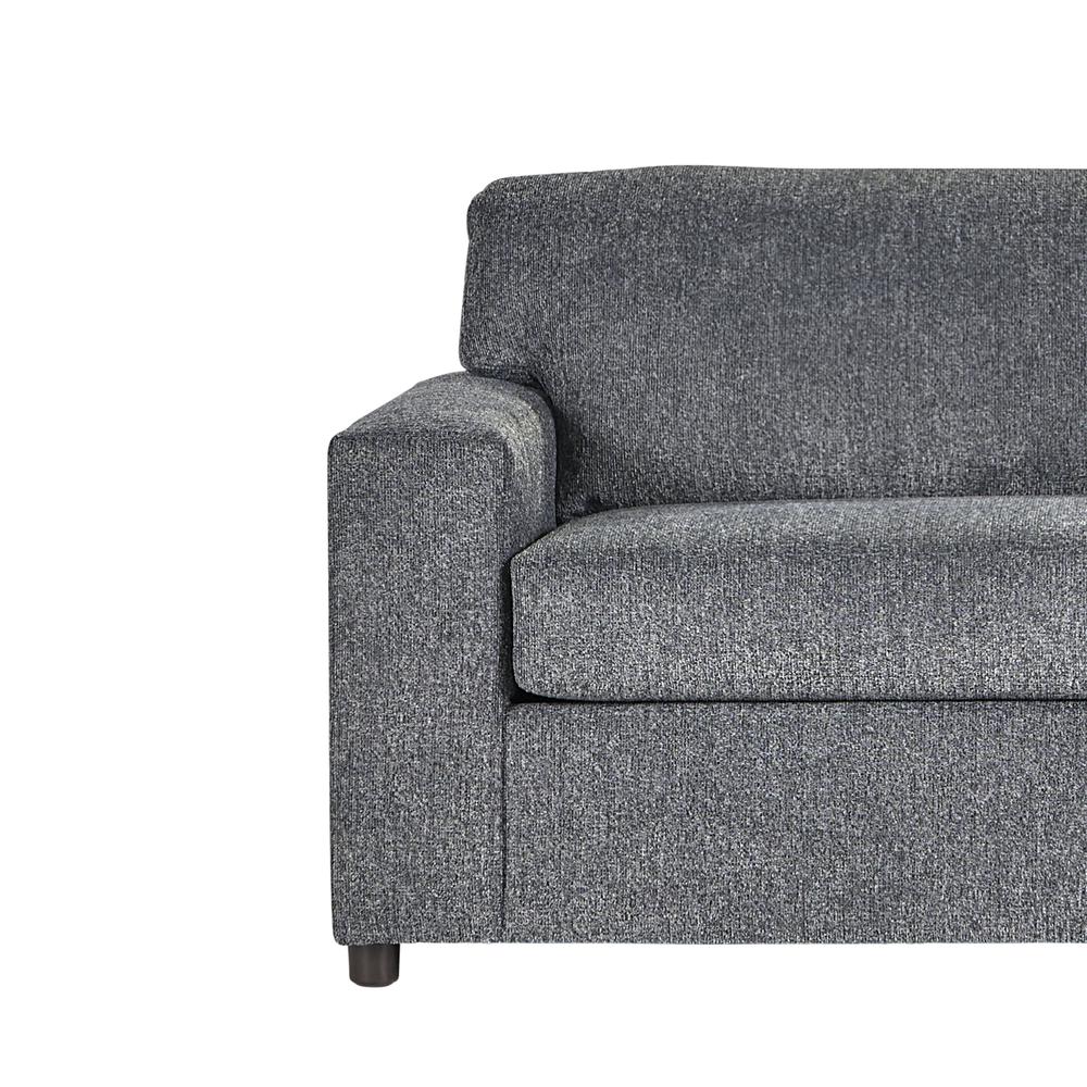 Kylo Ash Gray Polyester Fabric Sofa Couch
