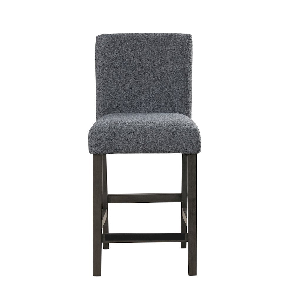 High Line Upholstered Counter Chair (Set of 2), Gray