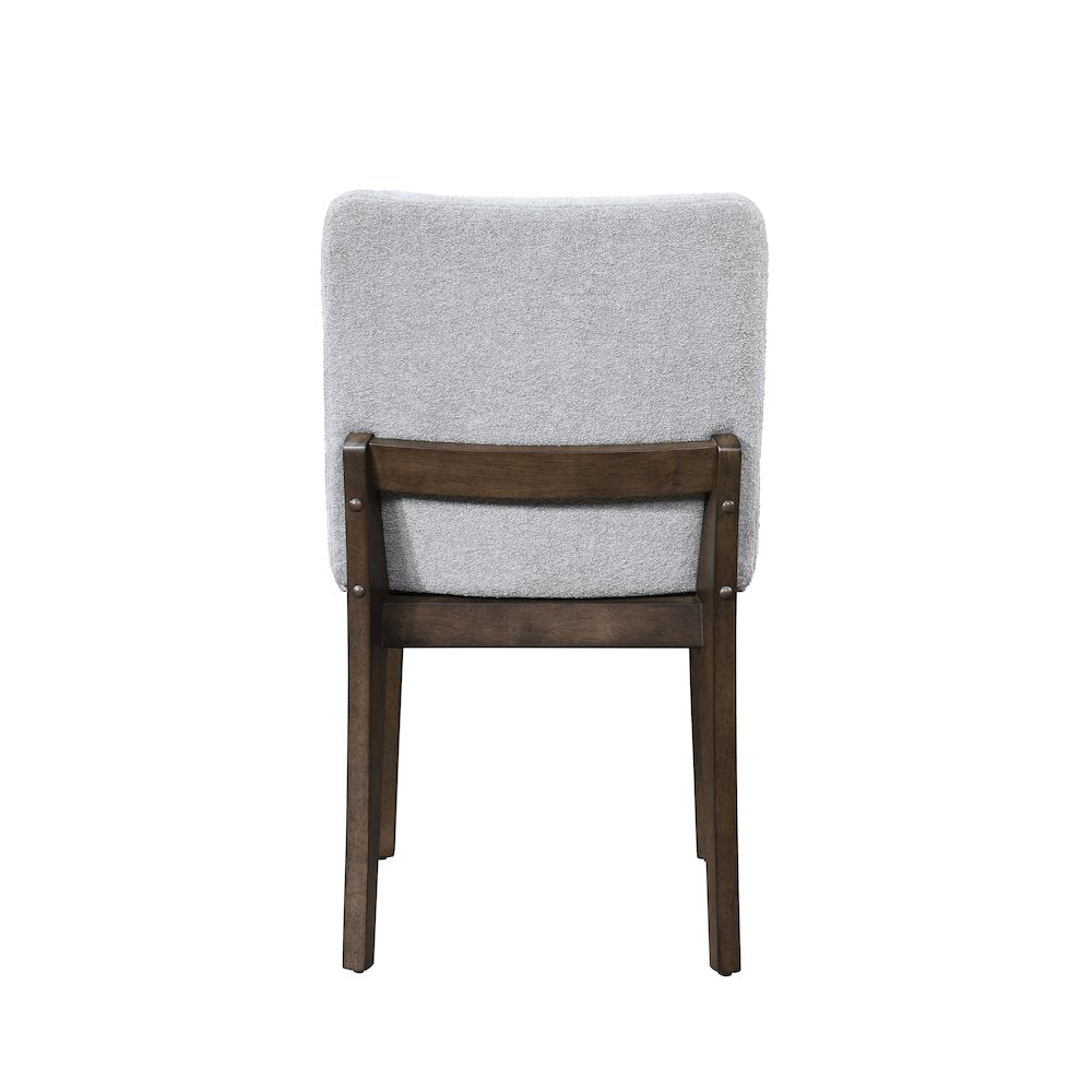 Kody Fabric Upholstered Dining Chair in Gray (Set of 2)