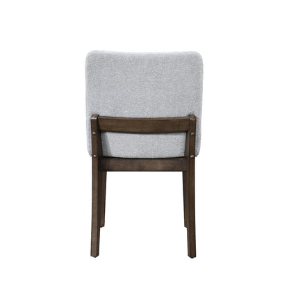 Kody Fabric Upholstered Dining Chair in Gray (Set of 2)