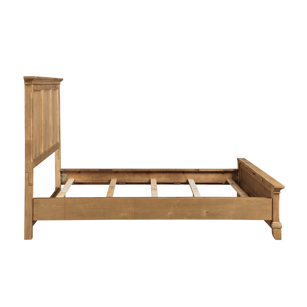 Sunstone 4-Pc Wood King Bedroom Set with Chest in Honey