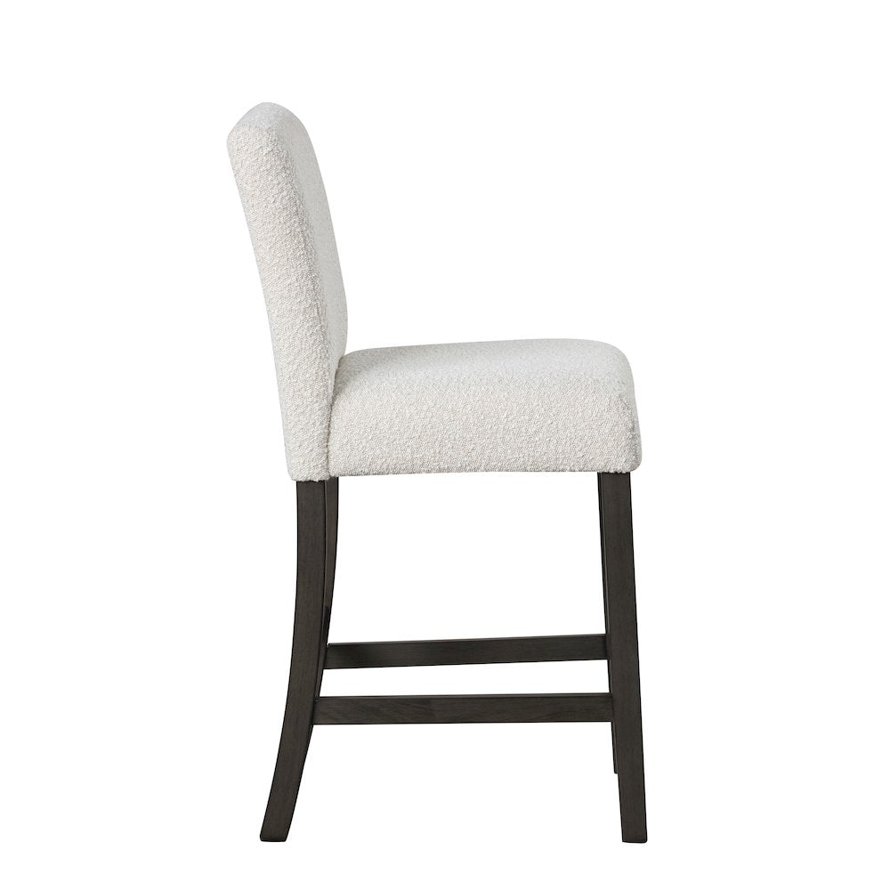 High Line Upholstered Counter Chair (Set of 2), White