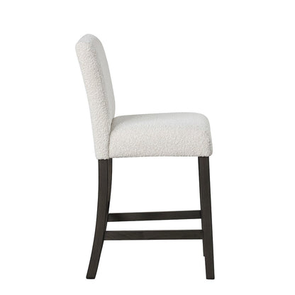 High Line Upholstered Counter Chair (Set of 2), White