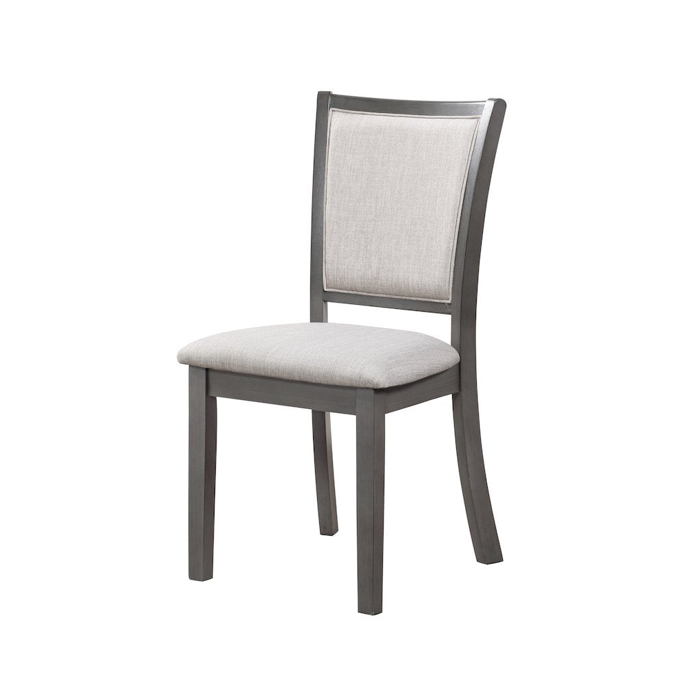 Amy Wood Dining Chair in Gray (Set of 4)