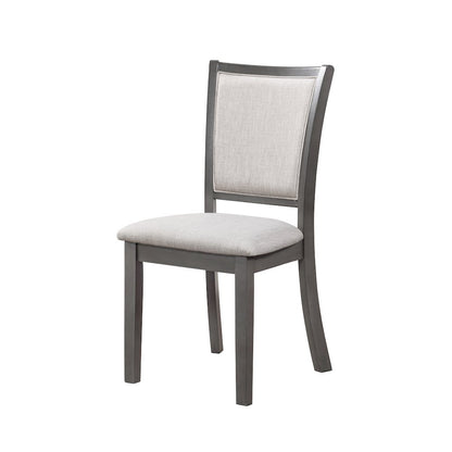 Amy Wood Dining Chair in Gray (Set of 4)