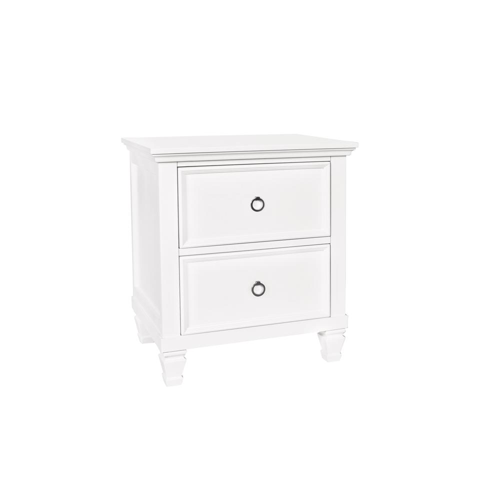 Furniture Tamarack 5-Piece Wood California King Bedroom Set in White