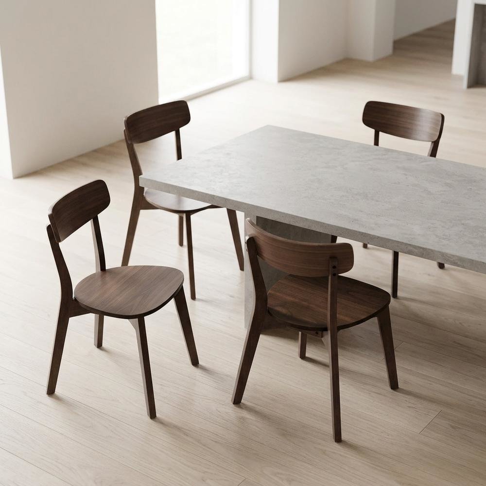Solid Wood Dining Chair for Kitchen and Dining Room, 265 lb Capacity, Set of 4