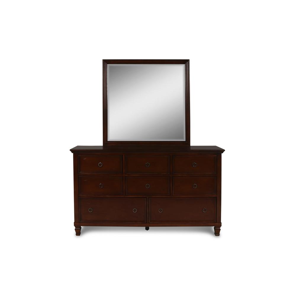 Furniture Tamarack 5-Piece Wood King Bedroom Set in Brown Cherry