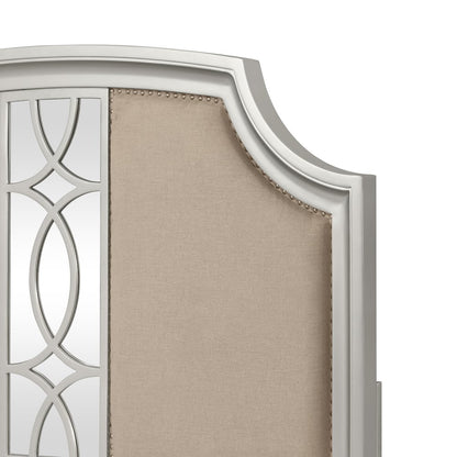 Reflections 5-Pc Wood Queen Bedroom Set (B/Dr/Mr/2Ns), Silver