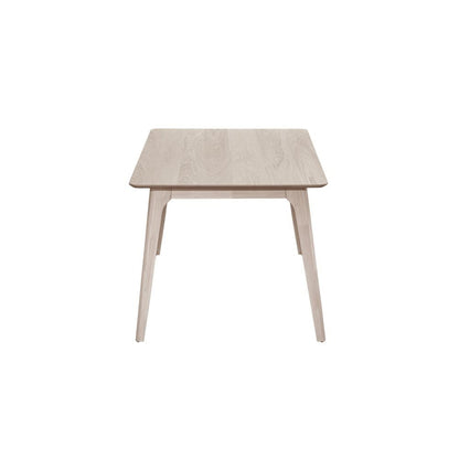 5-Piece Wood Dining Set Mid-Century White Ash