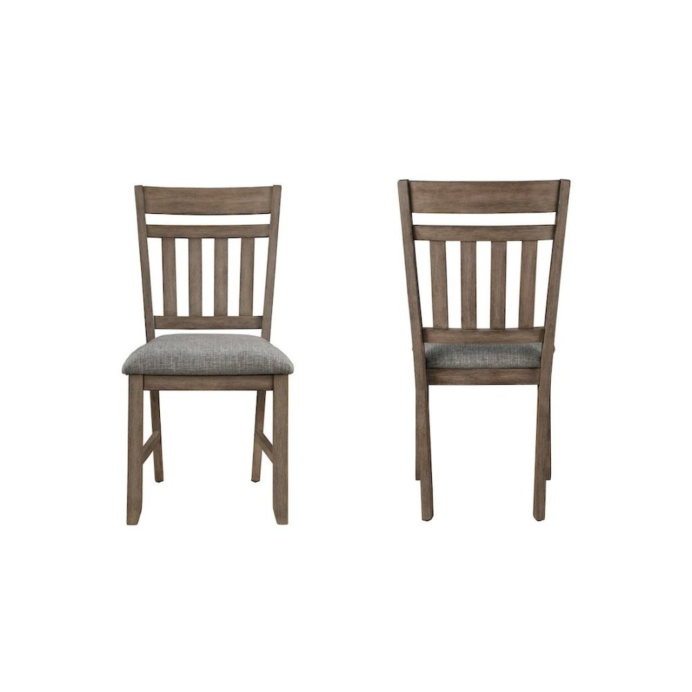Brown Solid Wood Extendable Dining Table Set for 6 with Matching Chairs