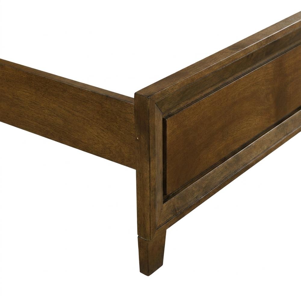 Solid Wood King Bedroom Set 5-Piece with Dresser and Nightstand, Walnut