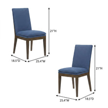 Upholstered Dining Chair with Cushion, Walnut-Leg Wood Kitchen Chairs, Brown