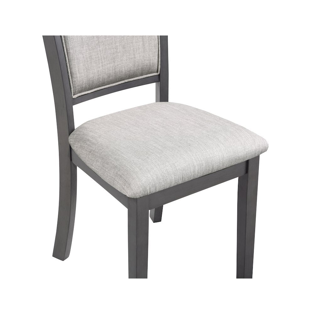 Amy Wood Dining Chair in Gray (Set of 4)