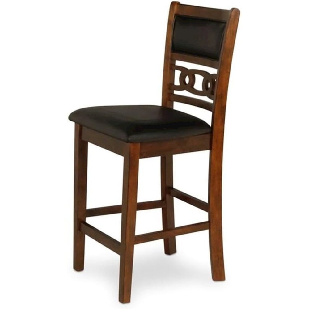 Brown 5-Piece Transitional Wood Dining Set for Elegant Dining Spaces
