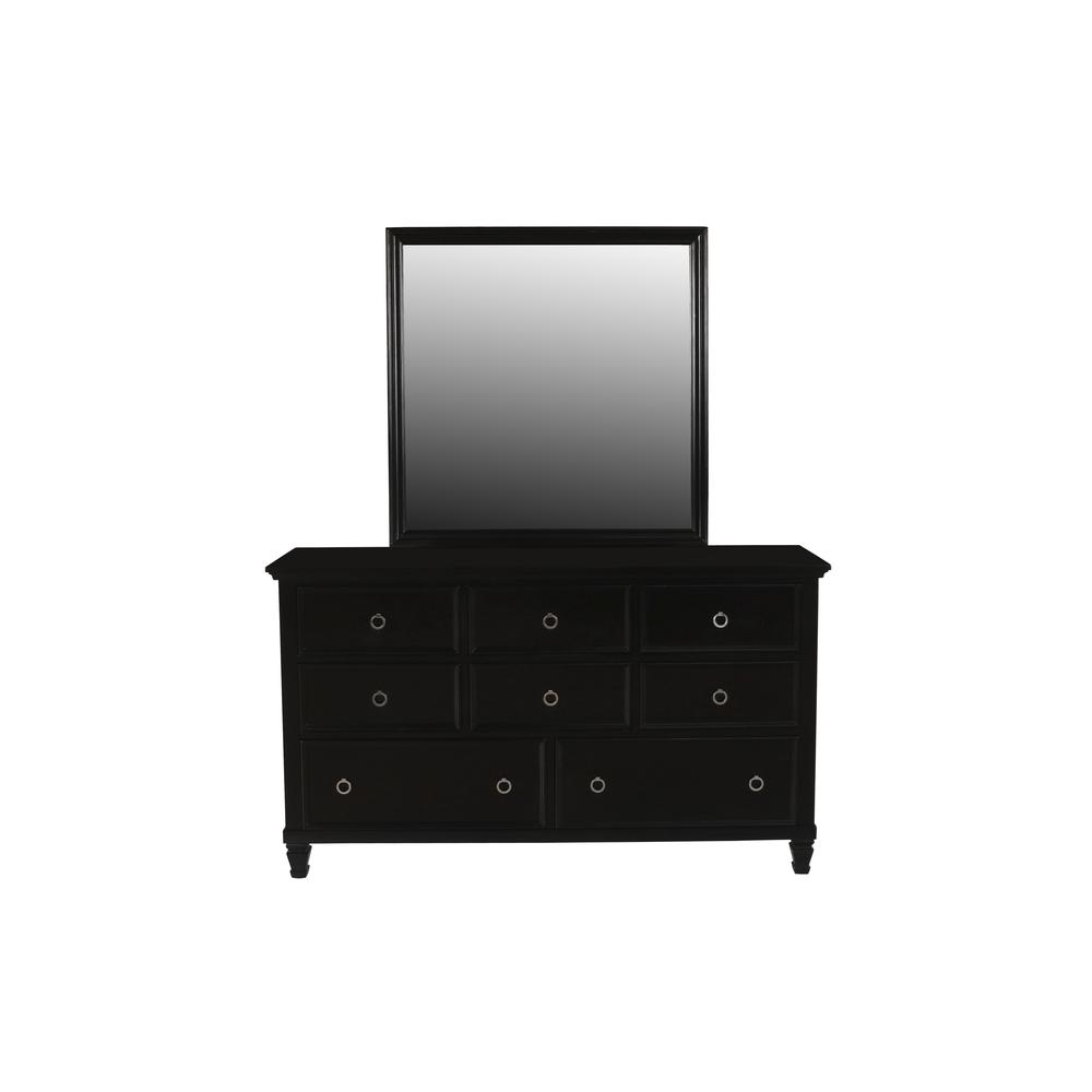 Tamarack 4-Piece Wood Cal King Bedroom Set with Nightstand in Black