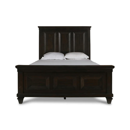 Sevilla 4-Piece Wood Cal King Bedroom Set with Nightstand in Walnut