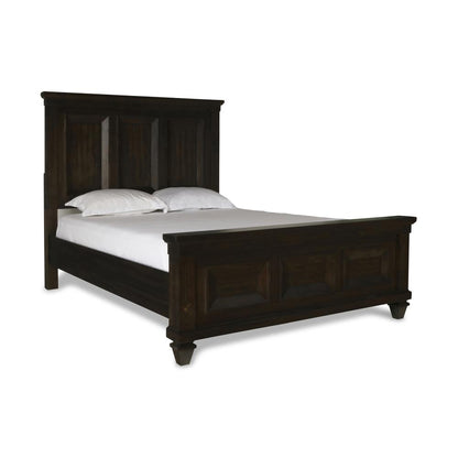 Sevilla 4-Piece Wood Cal King Bedroom Set with Nightstand in Walnut