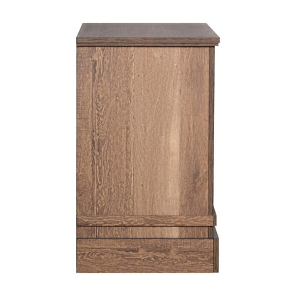 Coventry Hall 4Pc Wood Queen Bedroom Set, Nightstand in Pecan