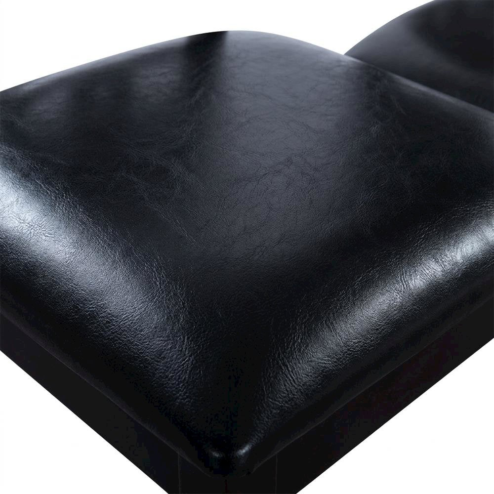 Solid Wood Upholstered Dining Chairs, Ebony, Set of 6