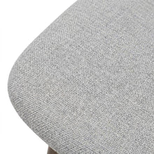 Solid Wood Upholstered Dining Chairs, Dark Gray, Set of 6