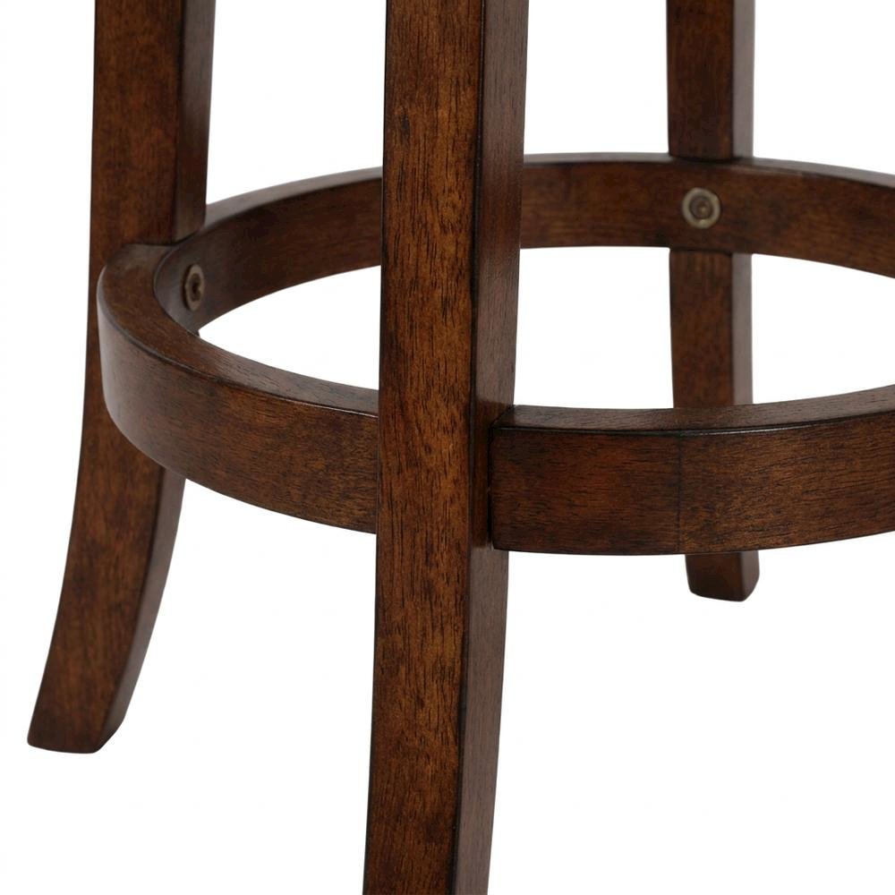 Swivel Counter Height Barstools with Upholstered Seat, Set of 2
