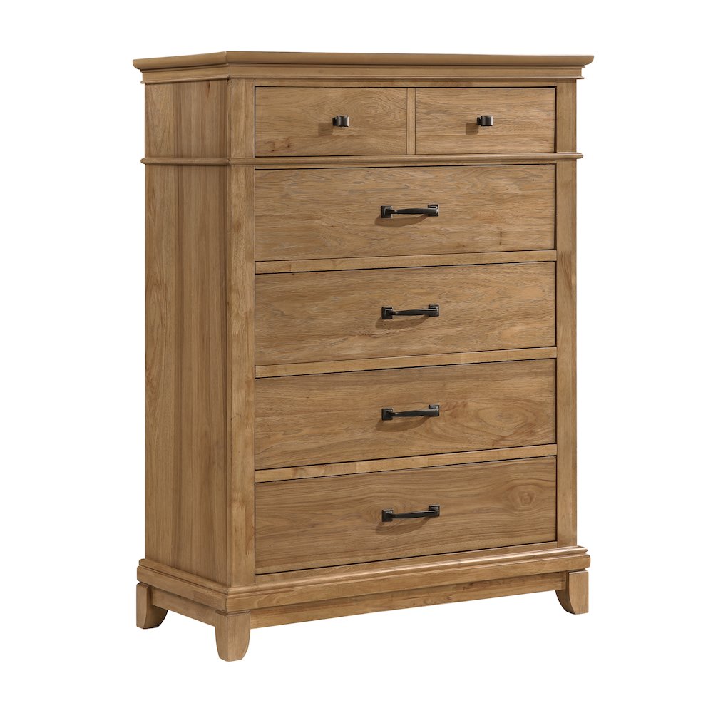 Sunstone 4-Pc Wood Queen Bedroom Set with Chest in Honey