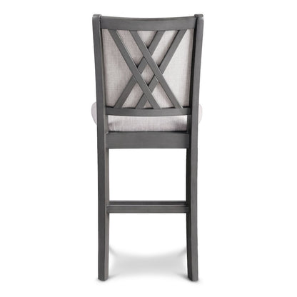 Amy Wood Counter Chair in Gray (Set of 4)