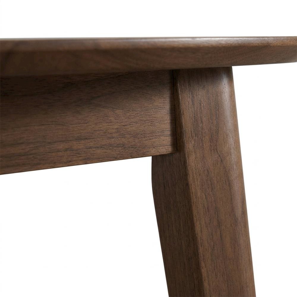 Dark Gray & Walnut 3-Piece Corner Table Set with Modern Design
