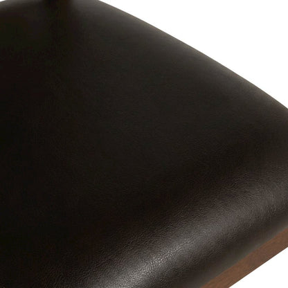 Solid Wood Upholstered Counter Height Dining Chairs, Brown, Set of 6