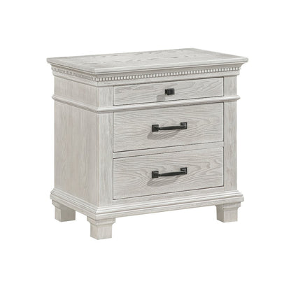 Silver Sands 5Pc Wood Cal King Bedroom Set w 2 Ns in Gray