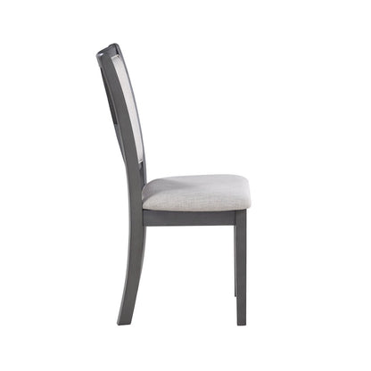 Amy Wood Dining Chair in Gray (Set of 4)