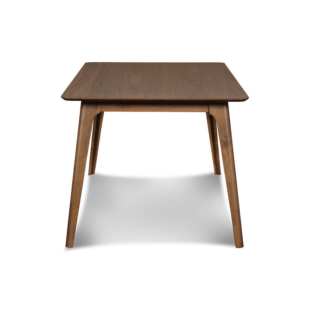60'' Mid-Century Modern Wood Dining Table, Brown Kitchen & Dining Room Table