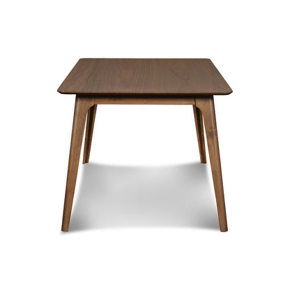 60'' Mid-Century Modern Wood Dining Table, Brown Kitchen & Dining Room Table