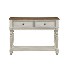 White Rustic Sideboard Solid Wood Vintage Console Table With Drawers
