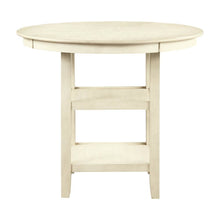 Farmhouse 5 Piece Dining Table Set, Round Kitchen Table,Chairs for 4 in Beige