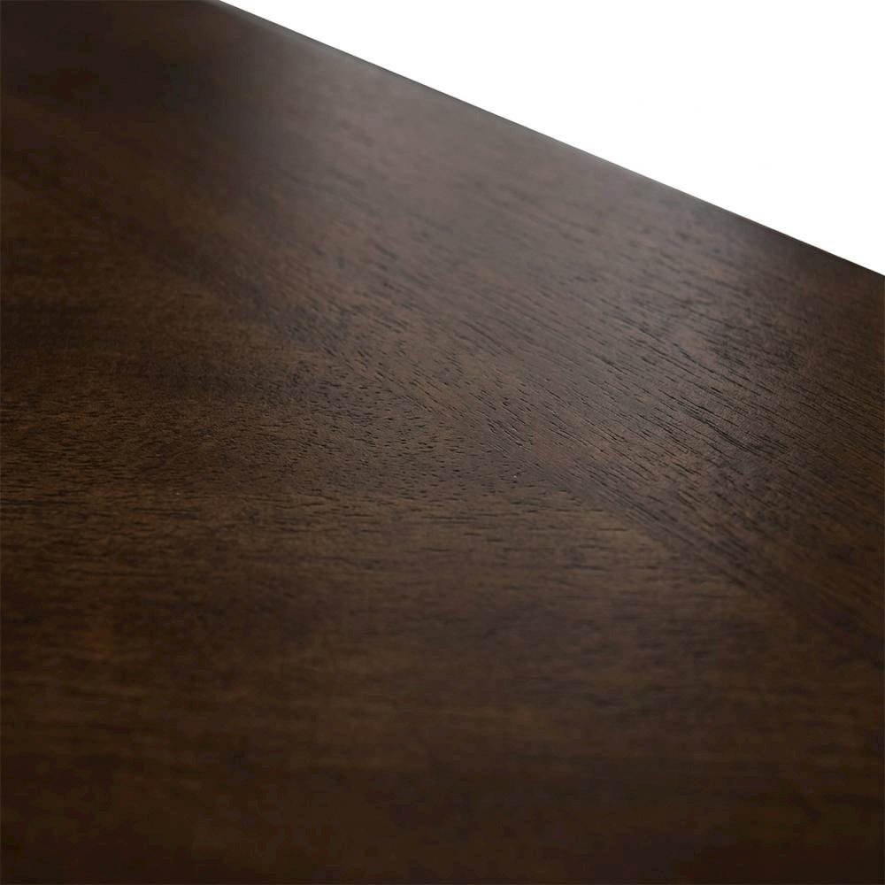 Solid Wood Drop Leaf Dining Table with 2 Chairs in Warm Brown