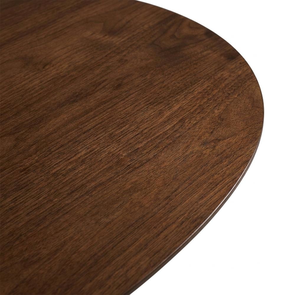 Dark Gray & Walnut 3-Piece Corner Table Set with Modern Design