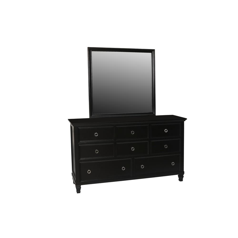 Tamarack 4-Piece Wood Queen Bedroom Set with Chest in Black