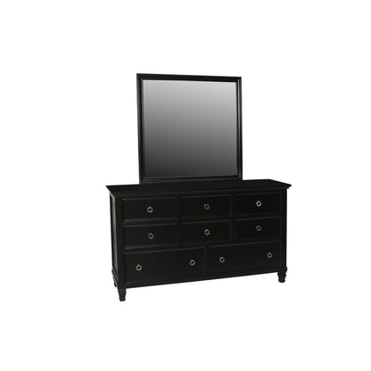 Tamarack 4-Piece Wood Queen Bedroom Set with Chest in Black