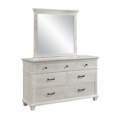 Silver Sands 5Pc Wood Cal King Bedroom Set w 2 Ns in Gray