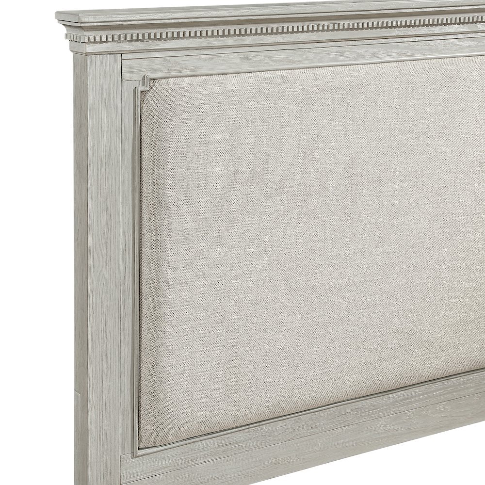 Silver Sands 5Pc Wood Cal King Bedroom Set w 2 Ns in Gray