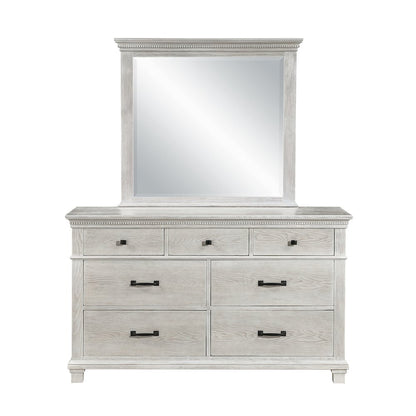Silver Sands 5Pc Wood Cal King Bedroom Set w 2 Ns in Gray