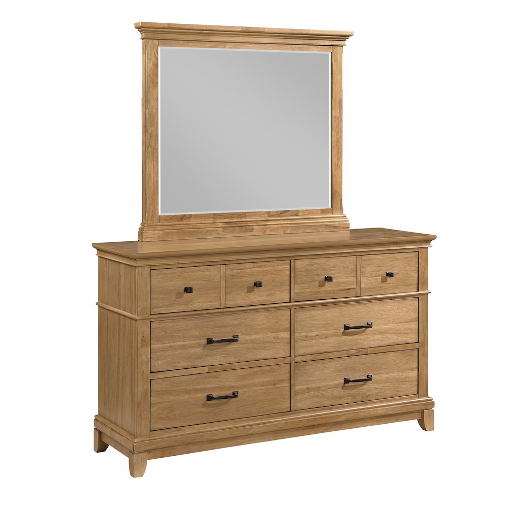 Sunstone 4-Pc Wood Queen Bedroom Set with Chest in Honey