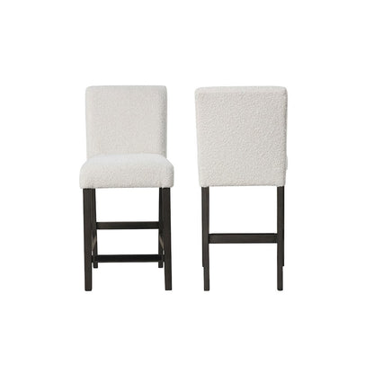 High Line Upholstered Counter Chair (Set of 2), White