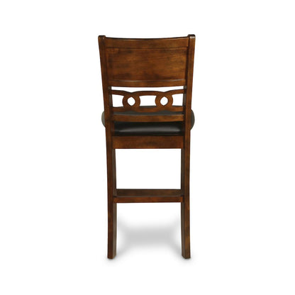 Gia 3-Piece 42" Wood Counter Drop Leaf Table Set, Brown