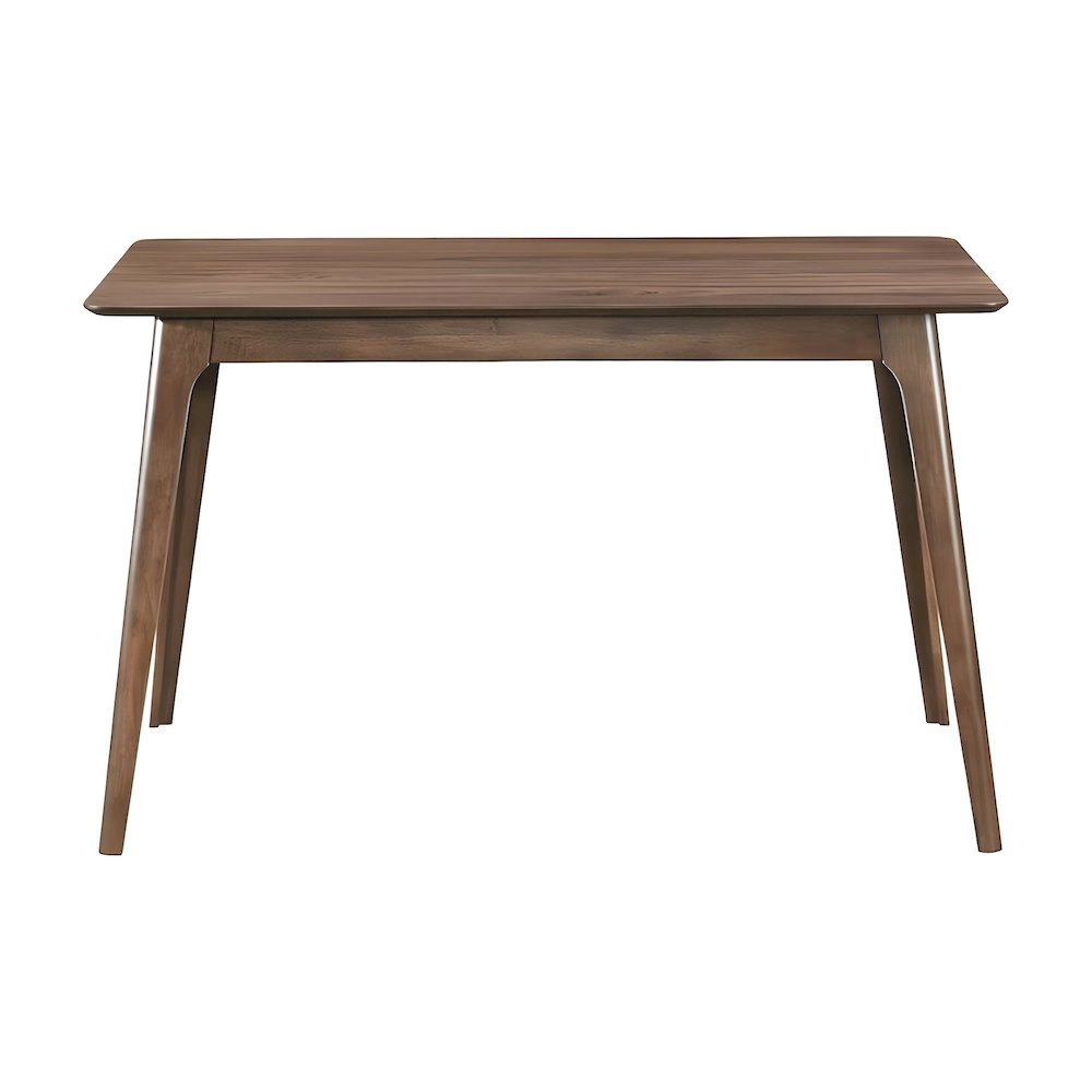 Wood Veneer Counter Height Pub Bar Dining Table, Walnut