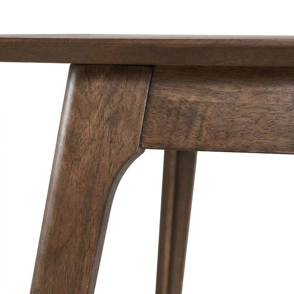 Wood Veneer Counter Height Pub Bar Dining Table, Walnut