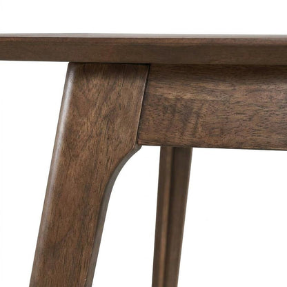 Wood Veneer Counter Height Pub Bar Dining Table, Walnut
