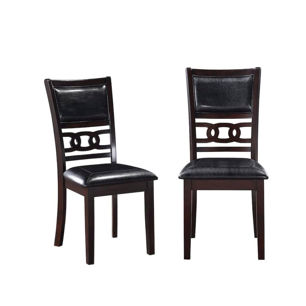 Brown Rectangular Dining Table Set for 4, Kitchen Table Chairs Set of 4